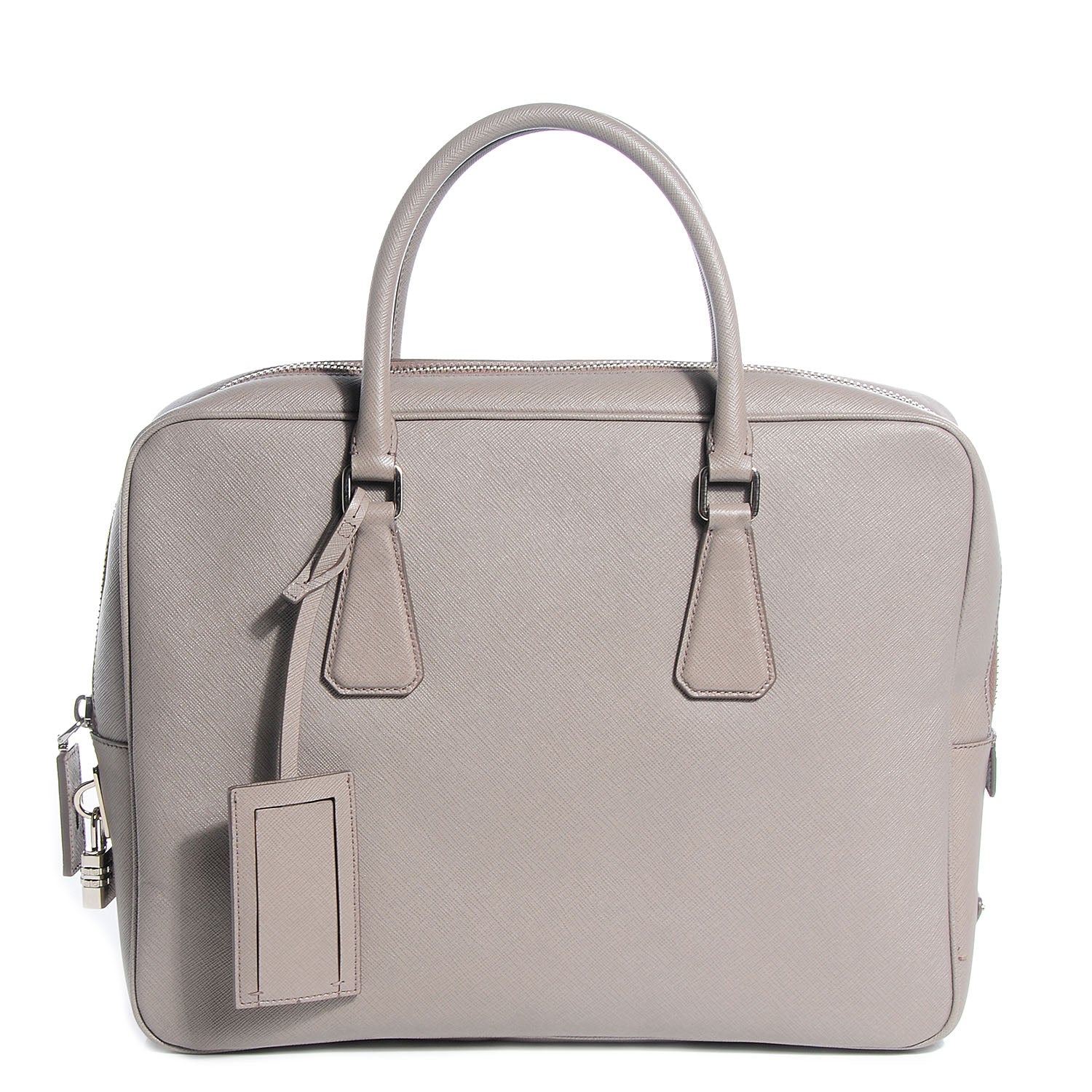 Prada Saffiano Travel Briefcase Argilla 1 of 11