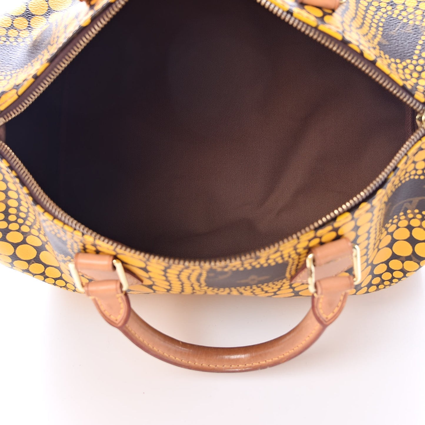 Monogram Kusama Town Speedy 30 Yellow