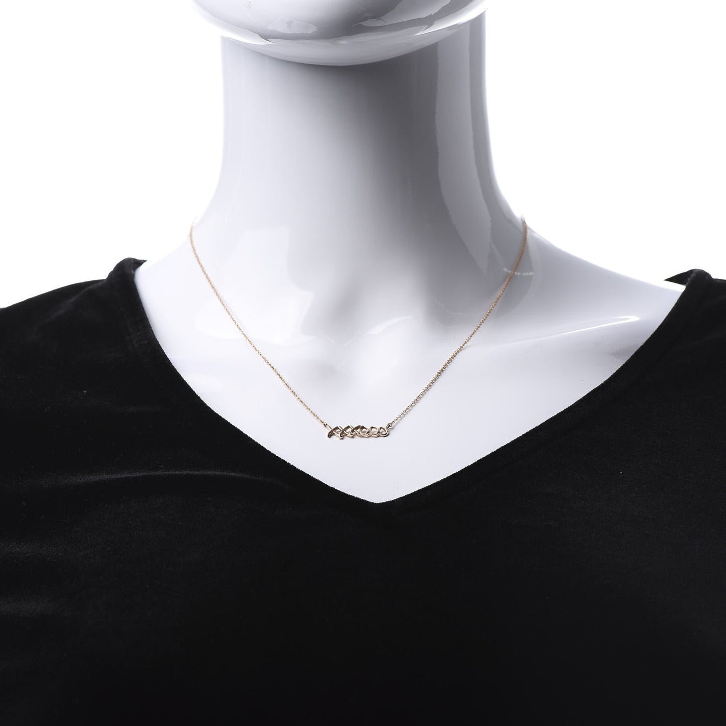 18K Rose Gold Paloma's Graffiti Love and Kisses Pendant Necklace