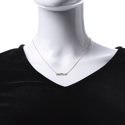 Tiffany 18K Rose Gold Paloma's Graffiti Love and Kisses Pendant Necklace 2 of 6