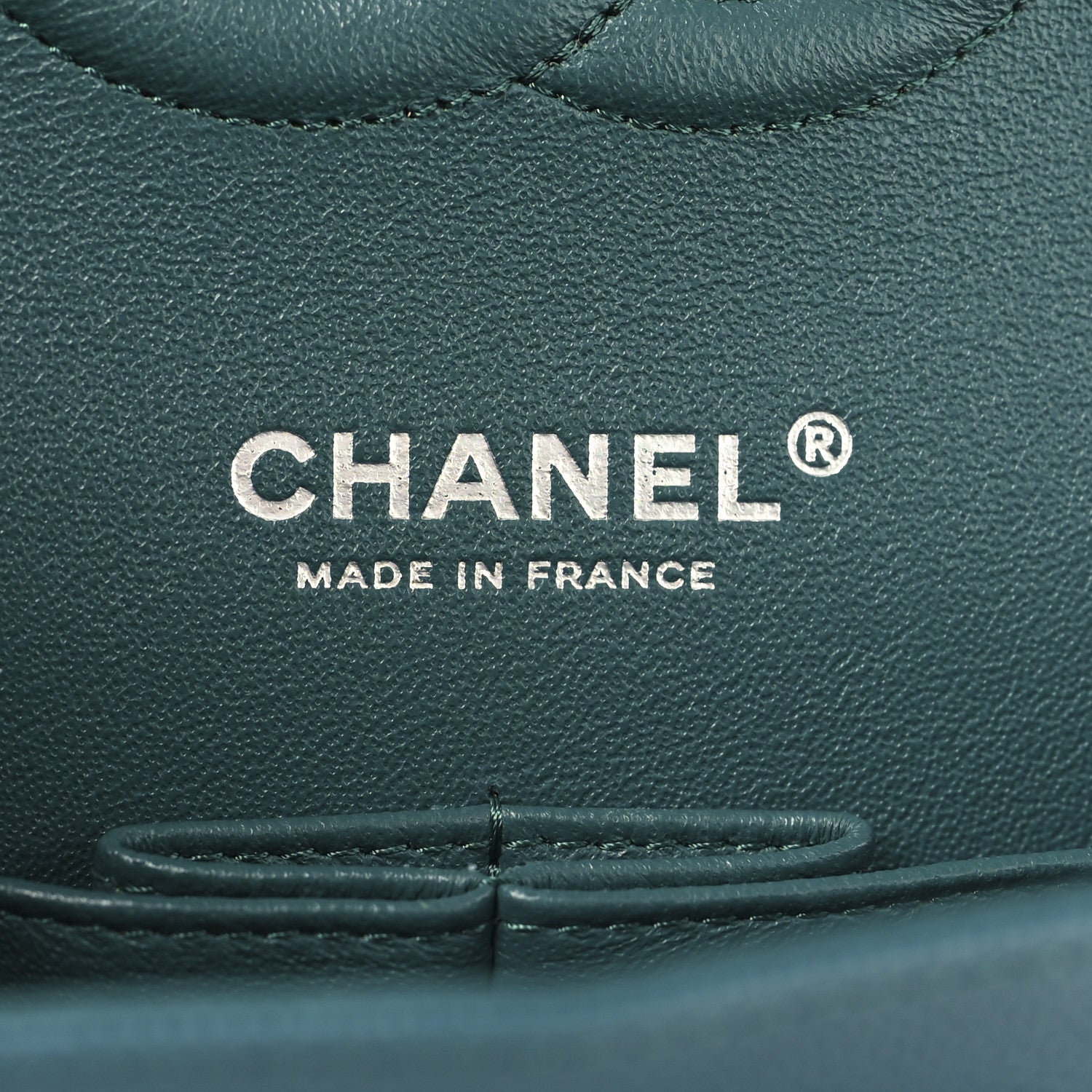 Chanel Caviar Quilted Medium Double Flap Dark Green 6 of 10