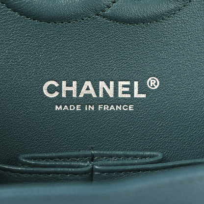 Chanel Caviar Quilted Medium Double Flap Dark Green 6 of 10