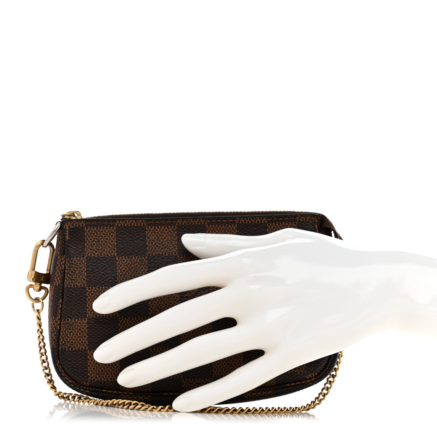 Louis Vuitton Damier Ebene Mini Pochette Accessories 2 of 7