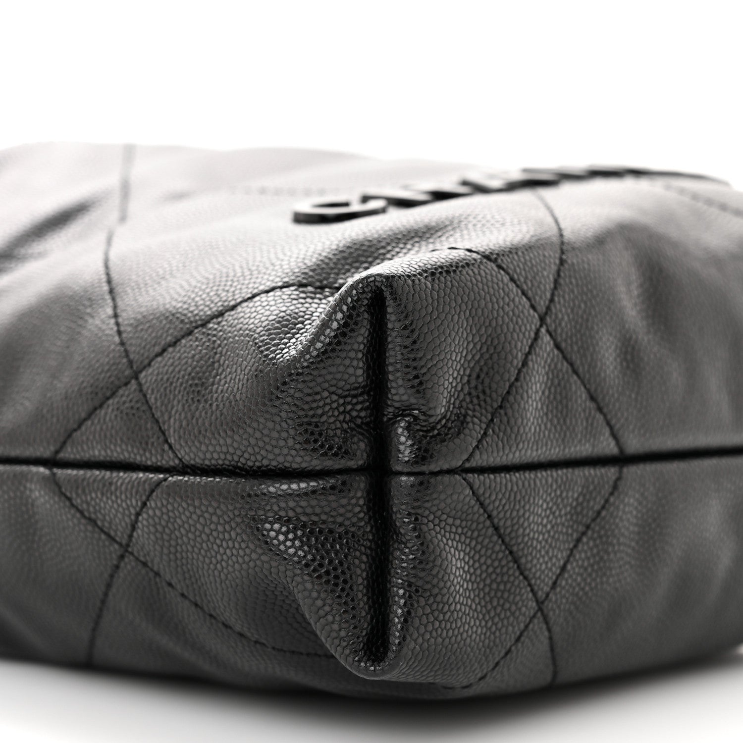 Chanel Shiny Caviar Quilted Monochrome Mini Chanel 22 Black 9 of 10