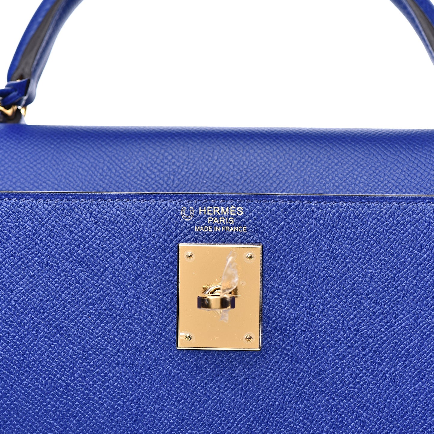 Epsom Horseshoe Kelly Sellier 32 Bleu Electrique Rose Sakura