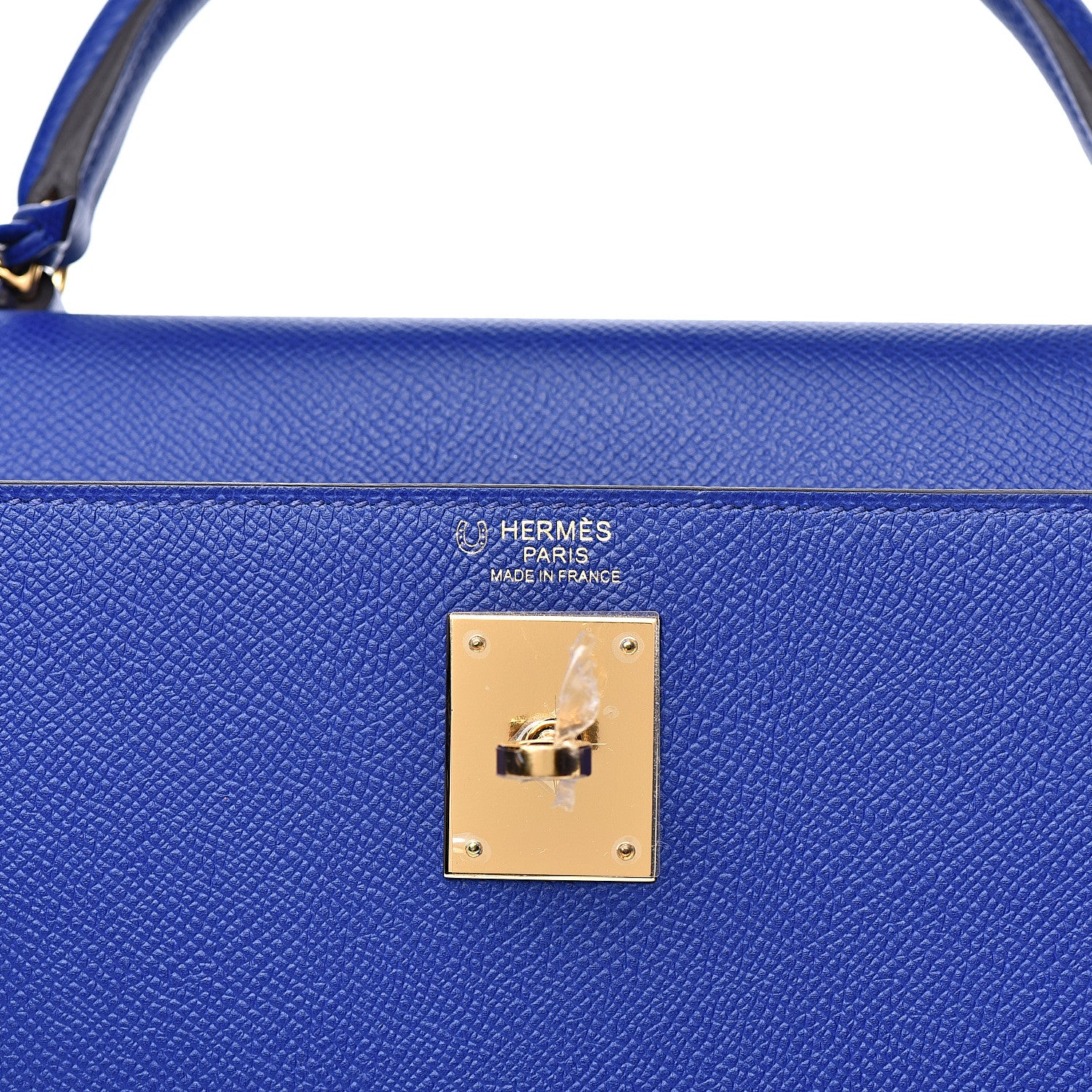 Hermes Epsom Horseshoe Kelly Sellier 32 Bleu Electrique Rose Sakura 8 of 31
