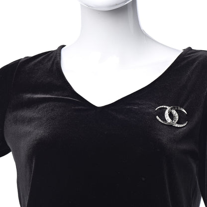 Chanel Baguette Crystal Dubai CC Brooch Silver 2 of 5