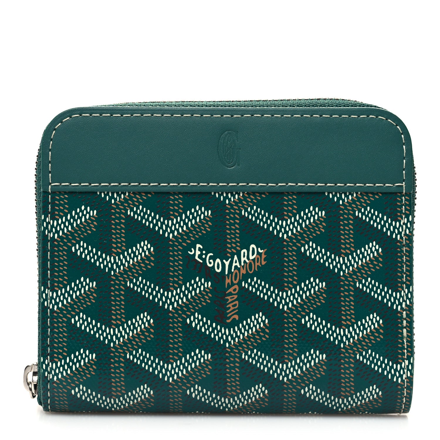 Goyard Goyardine Matignon PM Wallet Green 1 of 8