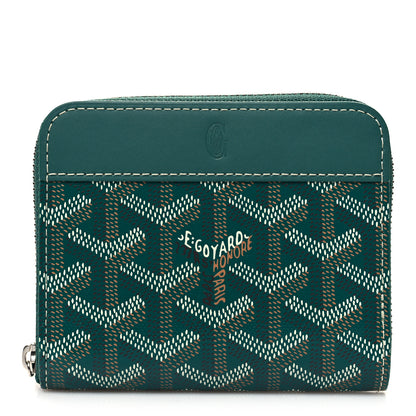 Goyard Goyardine Matignon PM Wallet Green 1 of 8