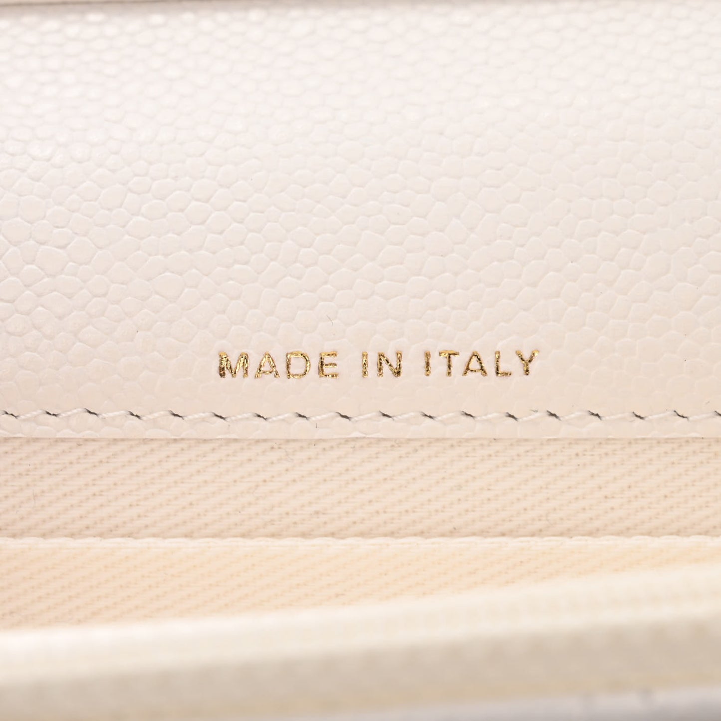 Caviar Quilted Mini Business Affinity Flap White