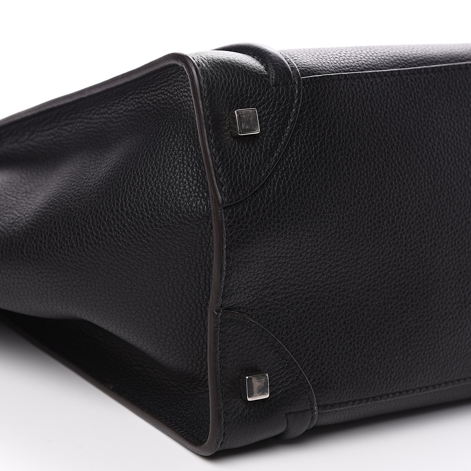 Celine Drummed Calfskin Mini Luggage Black 7 of 9