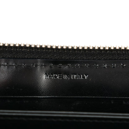Burberry Supernova Check Large Zip Around Wallet Black 6 of 8