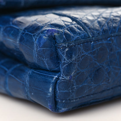 Nancy Gonzalez Crocodile Foldover Clutch Blue 8 of 10