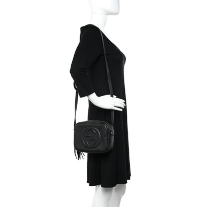 Gucci Pebbled Calfskin Small Soho Disco Bag Black 2 of 14
