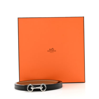 Hermes Epsom Swift 24mm Heritage Belt 80 32 Black Gold 6 of 6