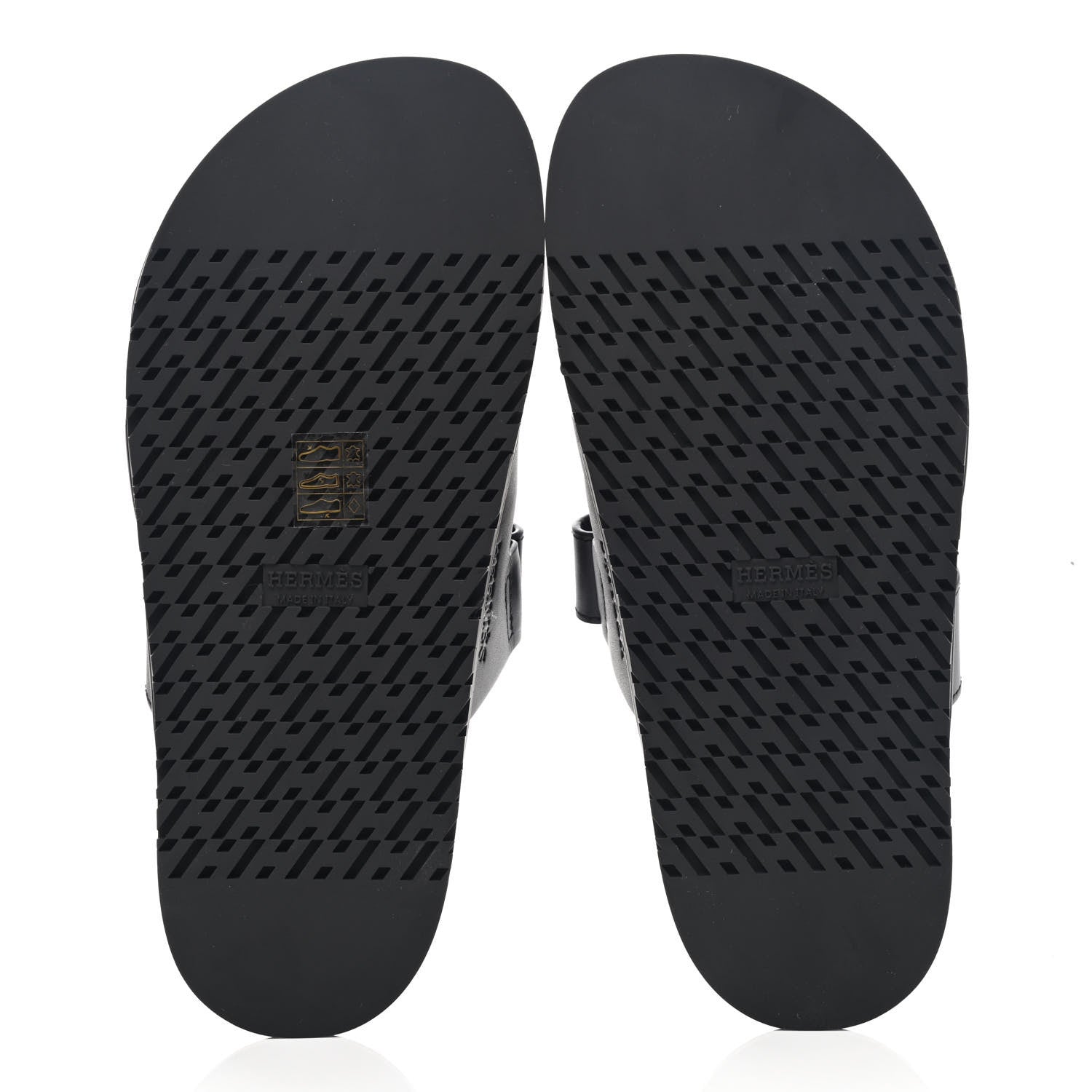 Hermes Calfskin Womens Chypre Sandals 38 Black 10 of 20
