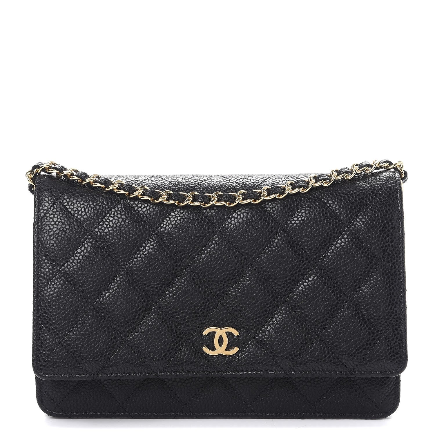Chanel Caviar Quilted Wallet On Chain WOC Black 1 of 9