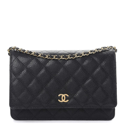 Chanel Caviar Quilted Wallet On Chain WOC Black 1 of 9