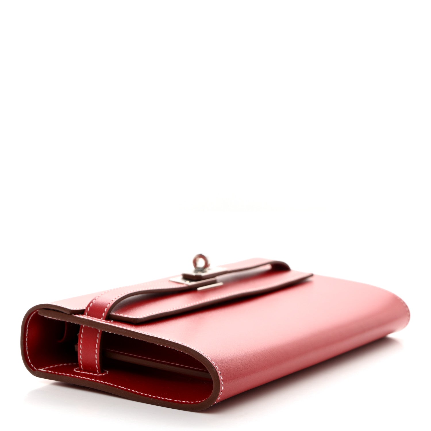 Hermes Box Kelly Wallet To Go Rock Rouge Piment 4 of 10