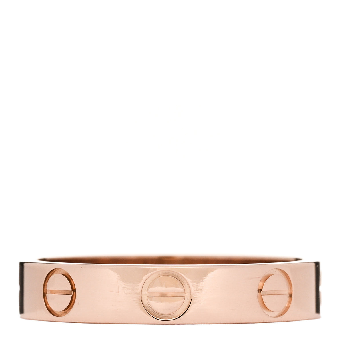 18K Pink Gold 3.5mm LOVE Wedding Band Ring 51 5.75