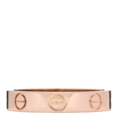 Cartier 18K Pink Gold 3.5mm LOVE Wedding Band Ring 51 5.75 3 of 5