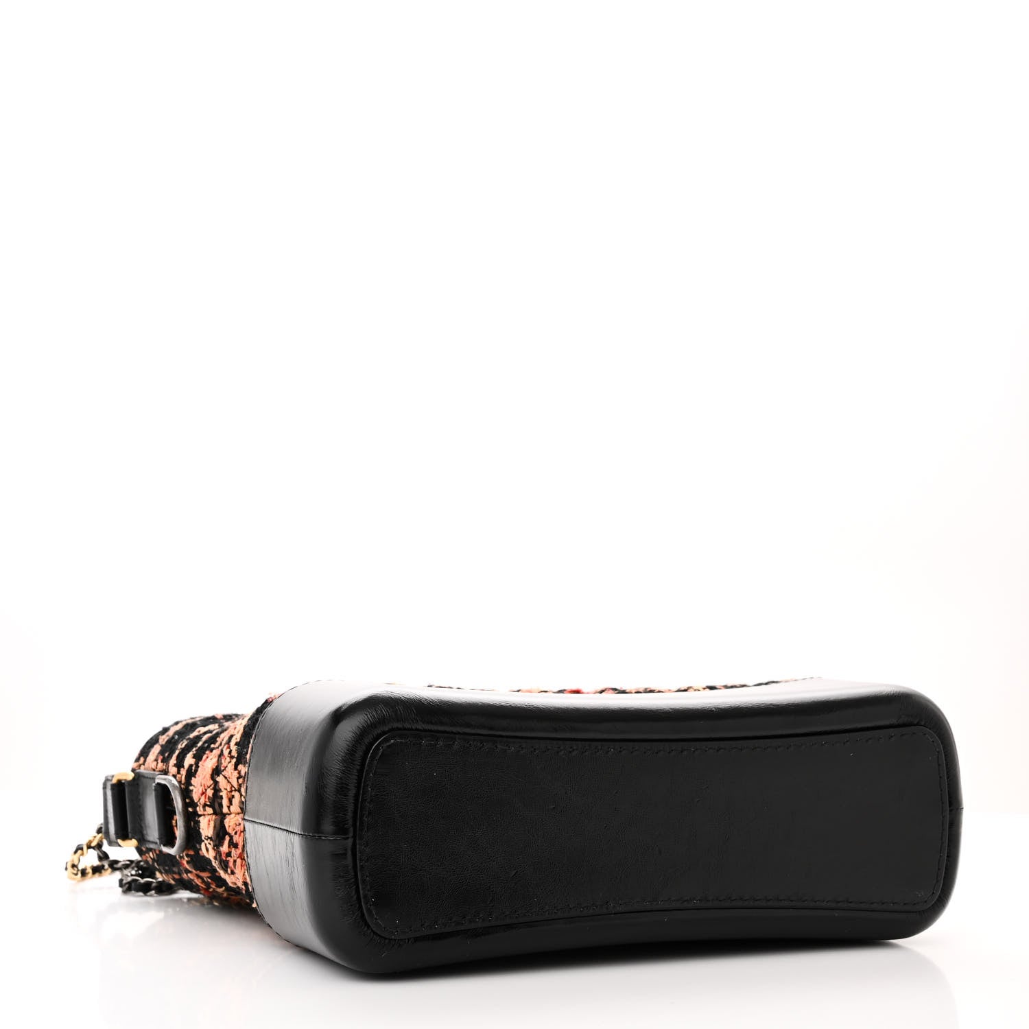 Chanel Tweed Calfskin Medium Gabrielle Hobo Black Brown 4 of 10