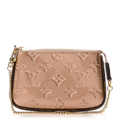 Louis Vuitton Metallic Vernis Mini Pochette Accessories Rose Gold 1 of 8