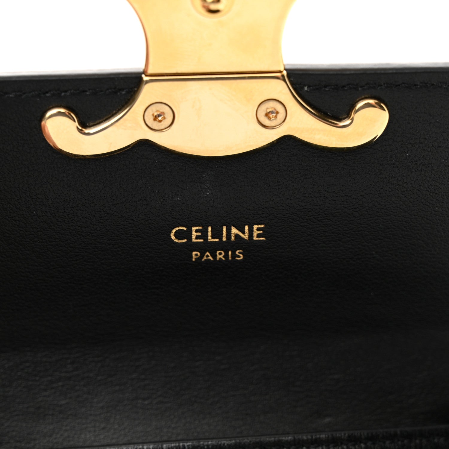 Celine Shiny Calfskin Mini Claude Black 6 of 12