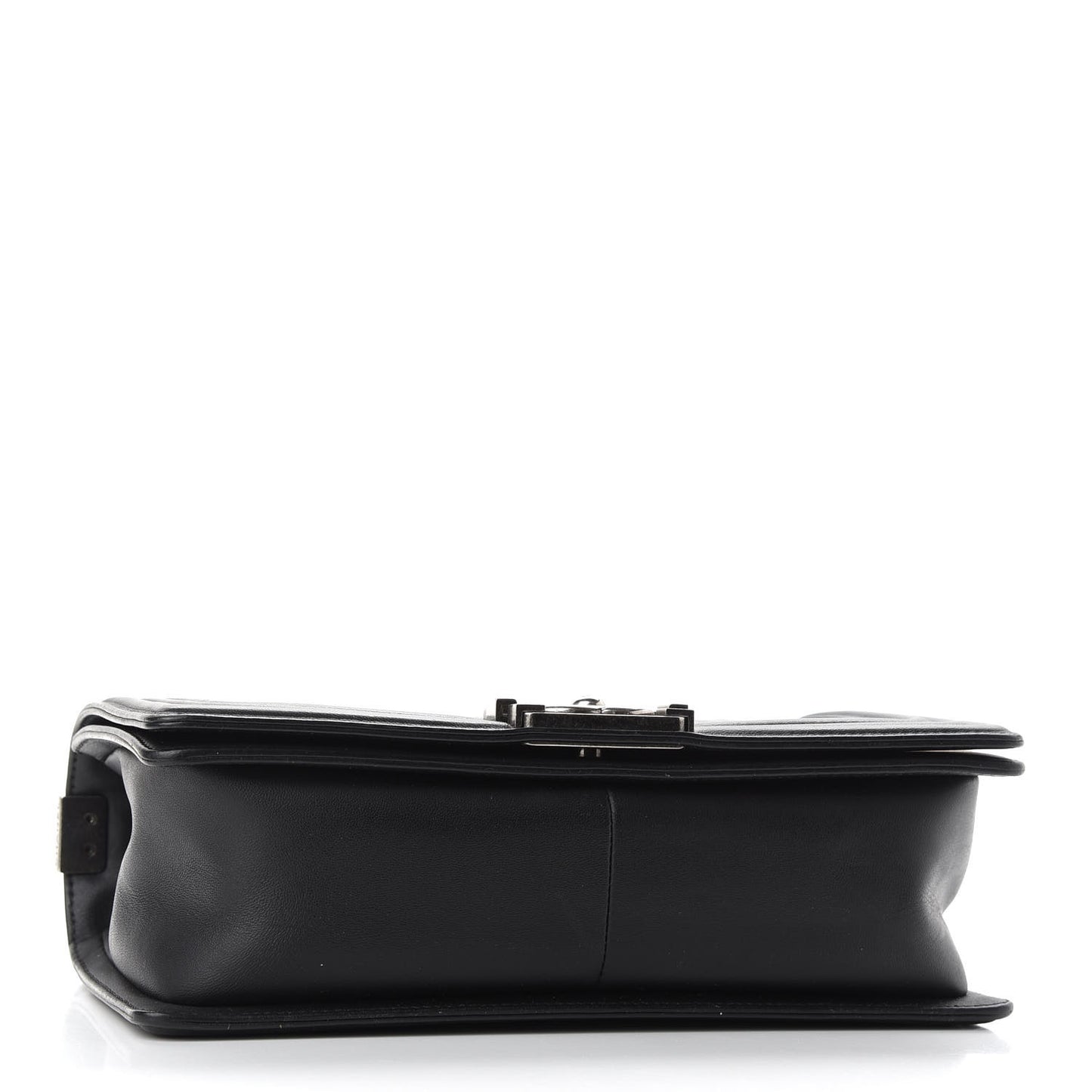 Lambskin Quilted Medium Boy Flap Black
