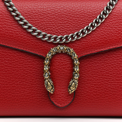 Gucci Calfskin Mini Dionysus Chain Wallet Hibiscus Red 4 of 10