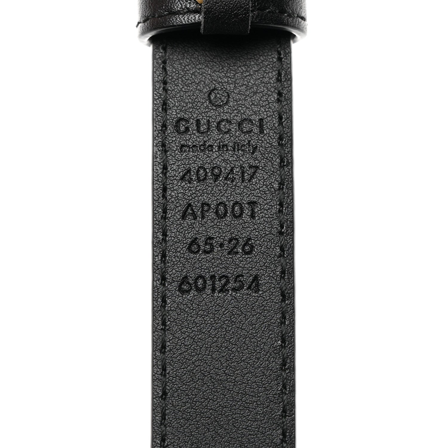 Gucci Calfskin Double G 20mm Belt 65 26 Black 5 of 5