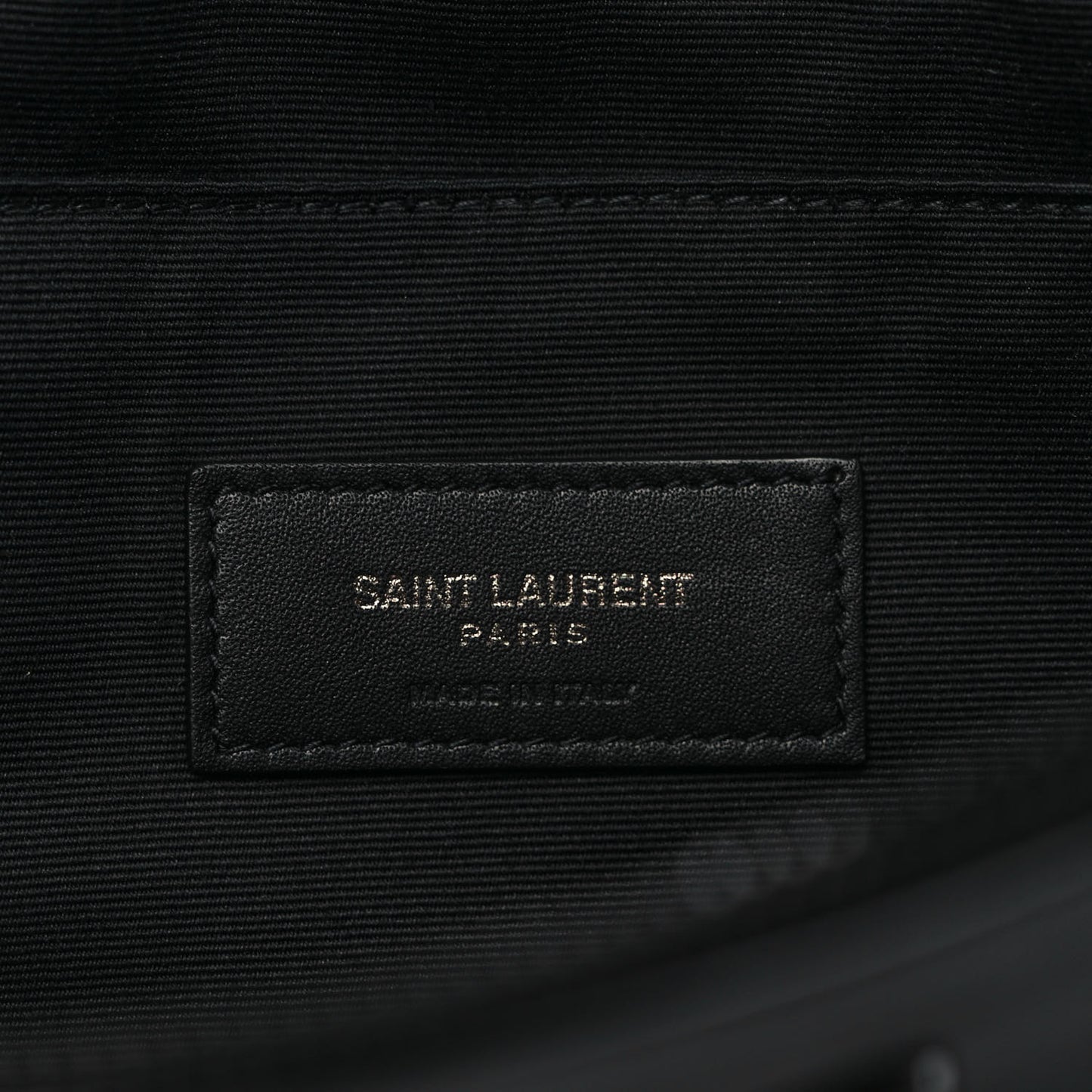Calfskin Crocodile Embossed Monogram Belt Bag Black