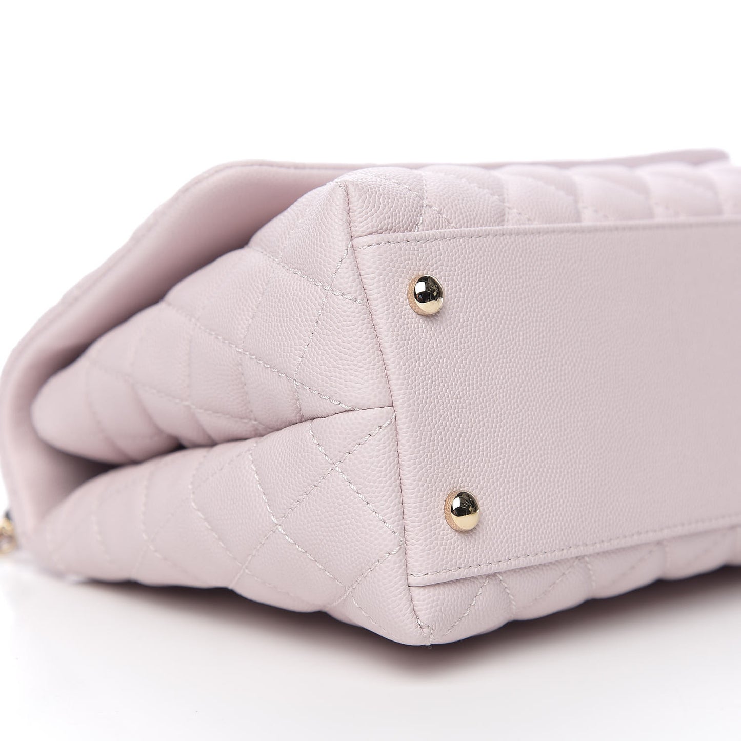 Caviar Quilted Small Coco Handle Flap Lilas Lilac