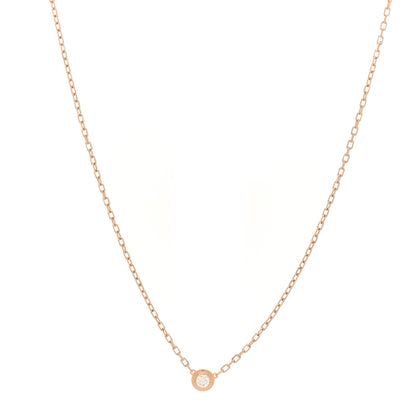 Cartier 18K Pink Gold Diamond SM D'Amour Pendant Necklace 1 of 4