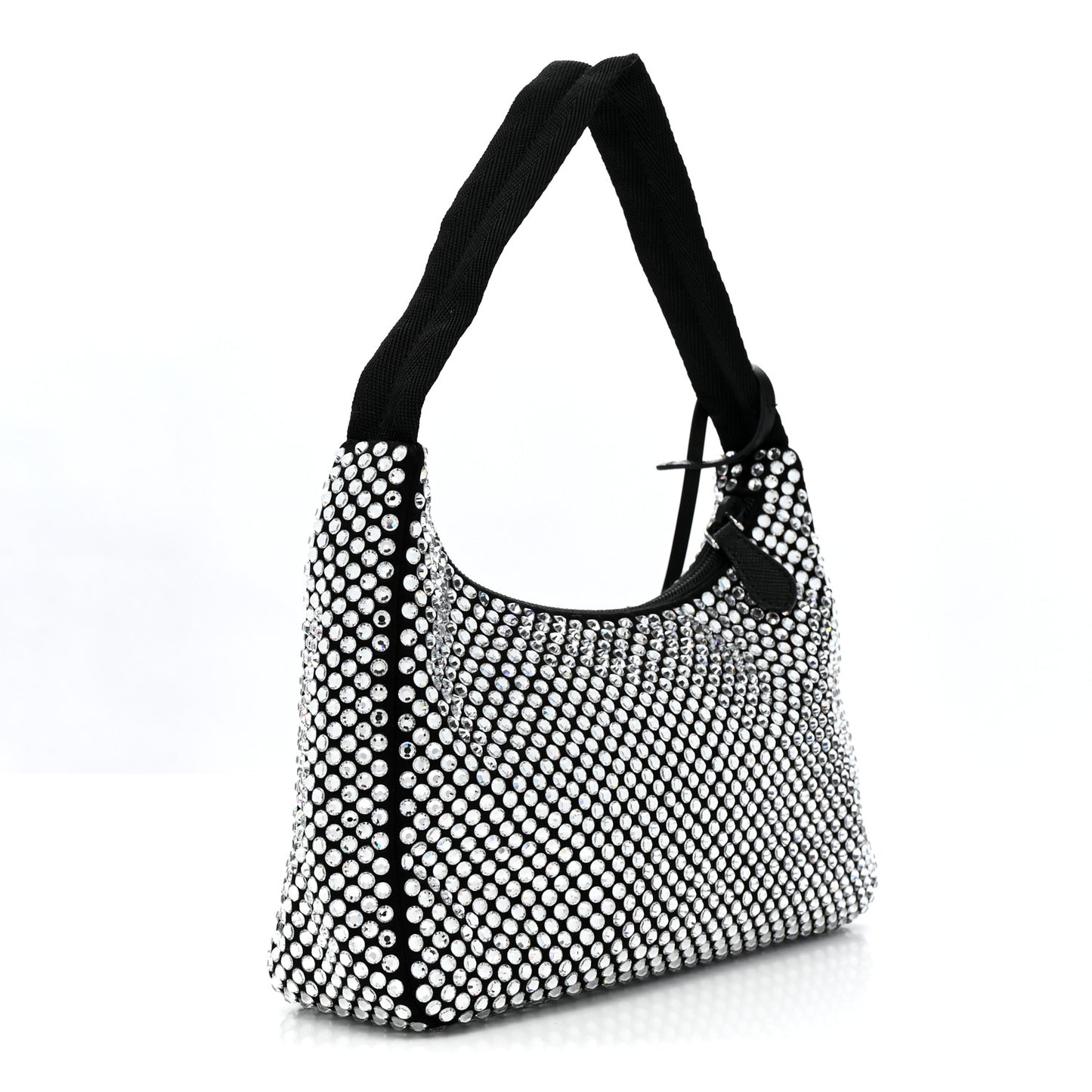 Satin Crystal Mini Re-Edition 2000 Bag Cristal