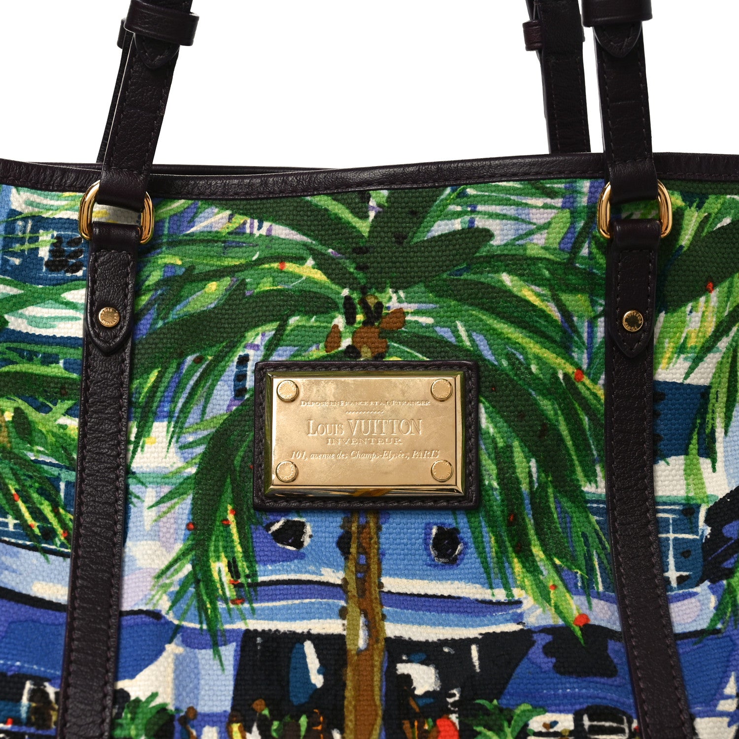 Louis Vuitton Canvas Printed Aventure Ailleurs Cabas PM 7 of 9