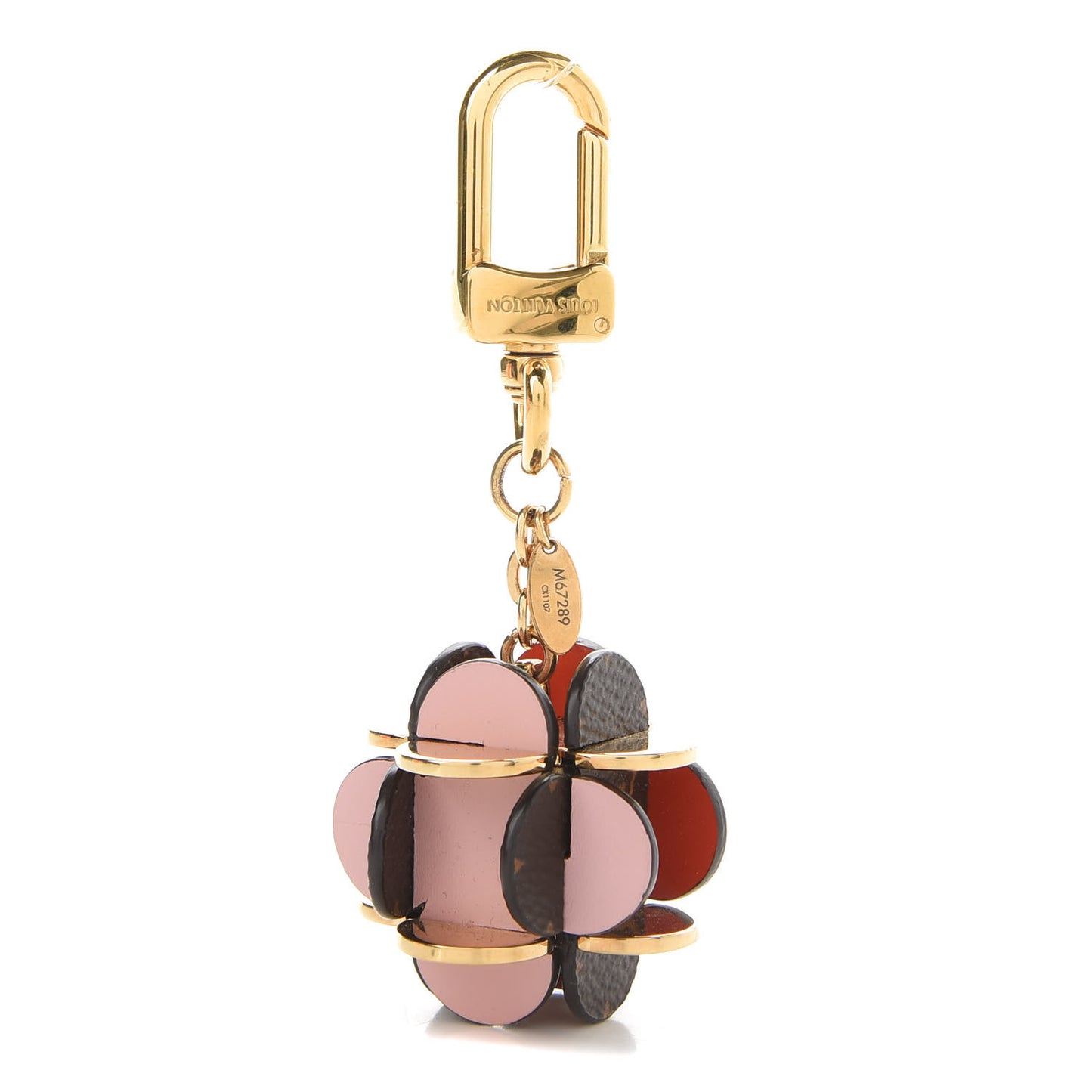 Monogram Flowering Bag Charm Key Ring