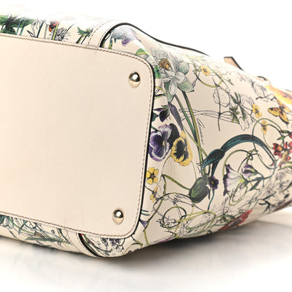 Gucci Calfskin Flora Infinity Medium Nice Tote Off White 10 of 10