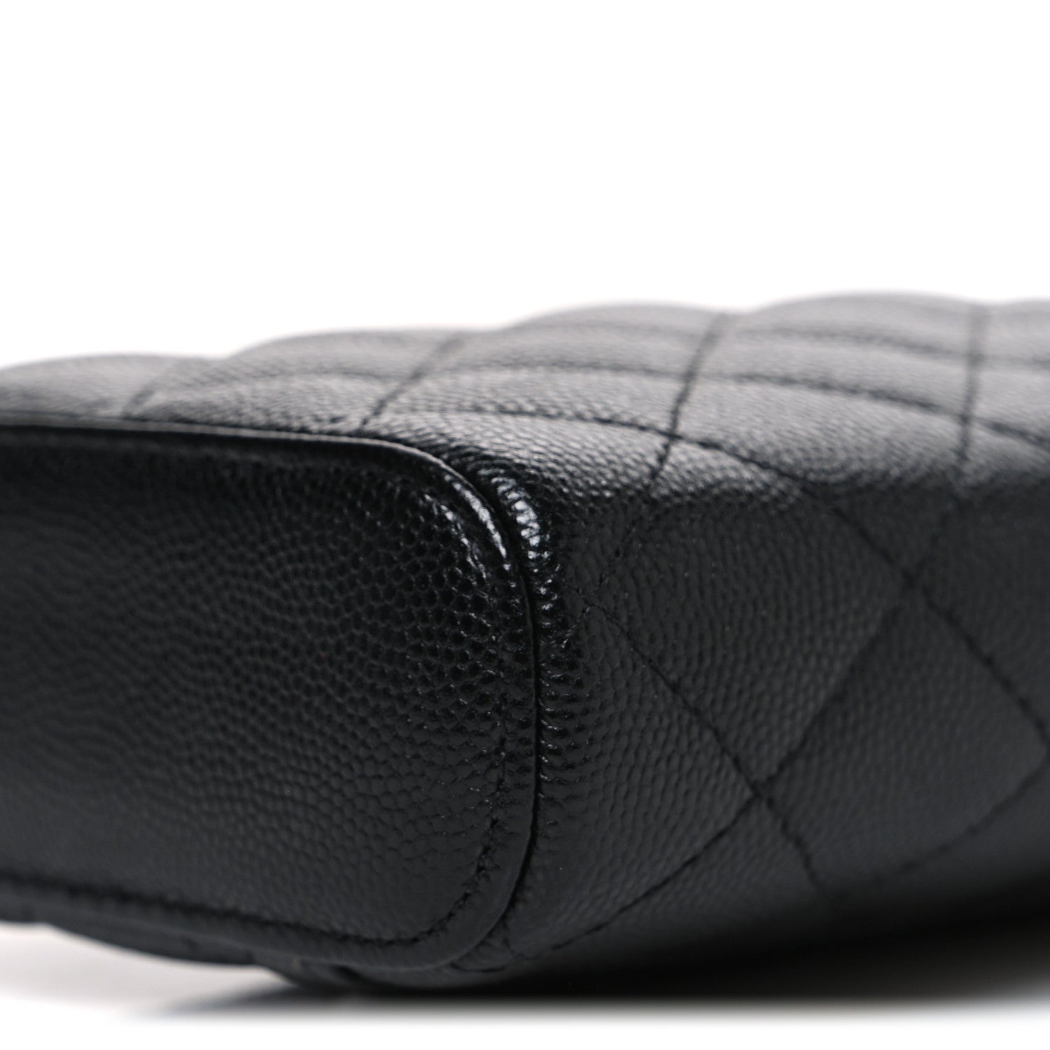 Chanel Caviar Quilted Phone Holder With Chain Black 10 of 10