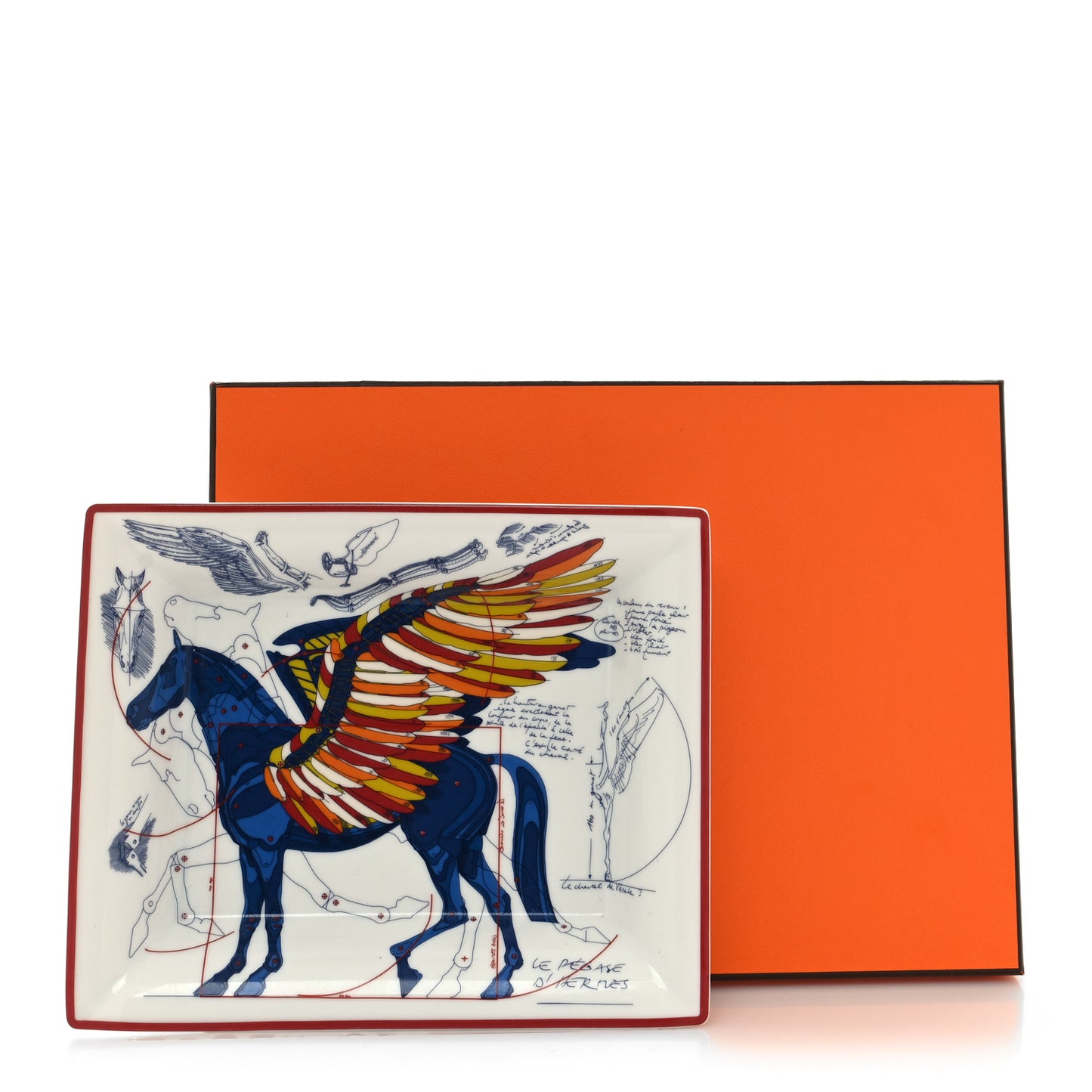 Porcelain Pegase Change Tray Anis Outremer