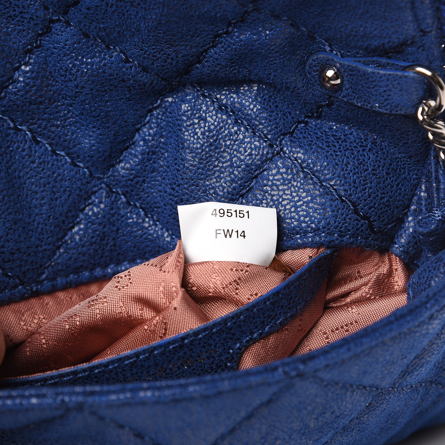 Stella McCartney Shaggy Deer Quilted Falabella Crossbody Bag Blue 7 of 9