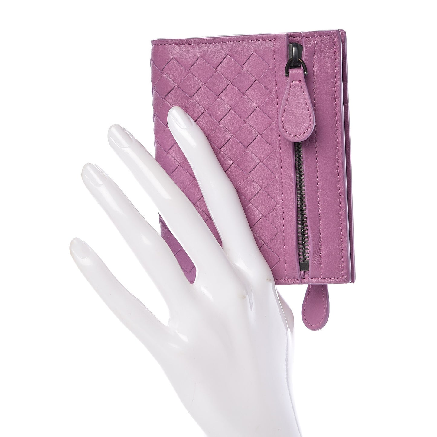 Nappa Intrecciato Compact Wallet Twilight
