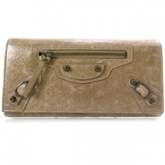 Balenciaga Chevre Money Wallet Taupe 1 of 8