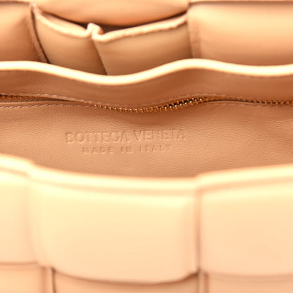 Bottega Veneta Lambskin Maxi Intreccio Padded Chain Cassette Crossbody Bag Almond 6 of 10