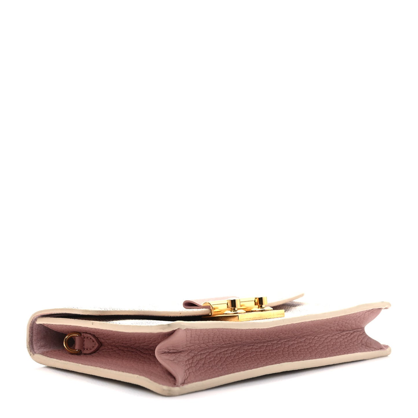 Damier Azur Croisette Chain Wallet Rose Ballerine