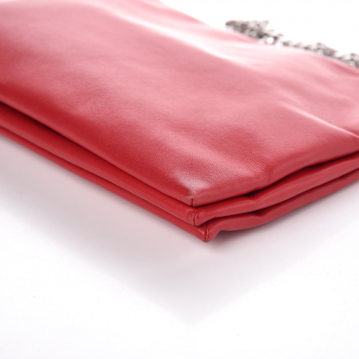Celine Lambskin Soft Trio Zipped Bag Bright Red 11 of 11