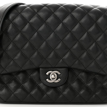 Chanel Caviar Quilted Medium Rock In Rome Single Flap Black 8 of 12