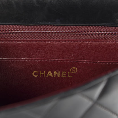 Chanel Lambskin Quilted Medium Single Flap Black 8 of 10