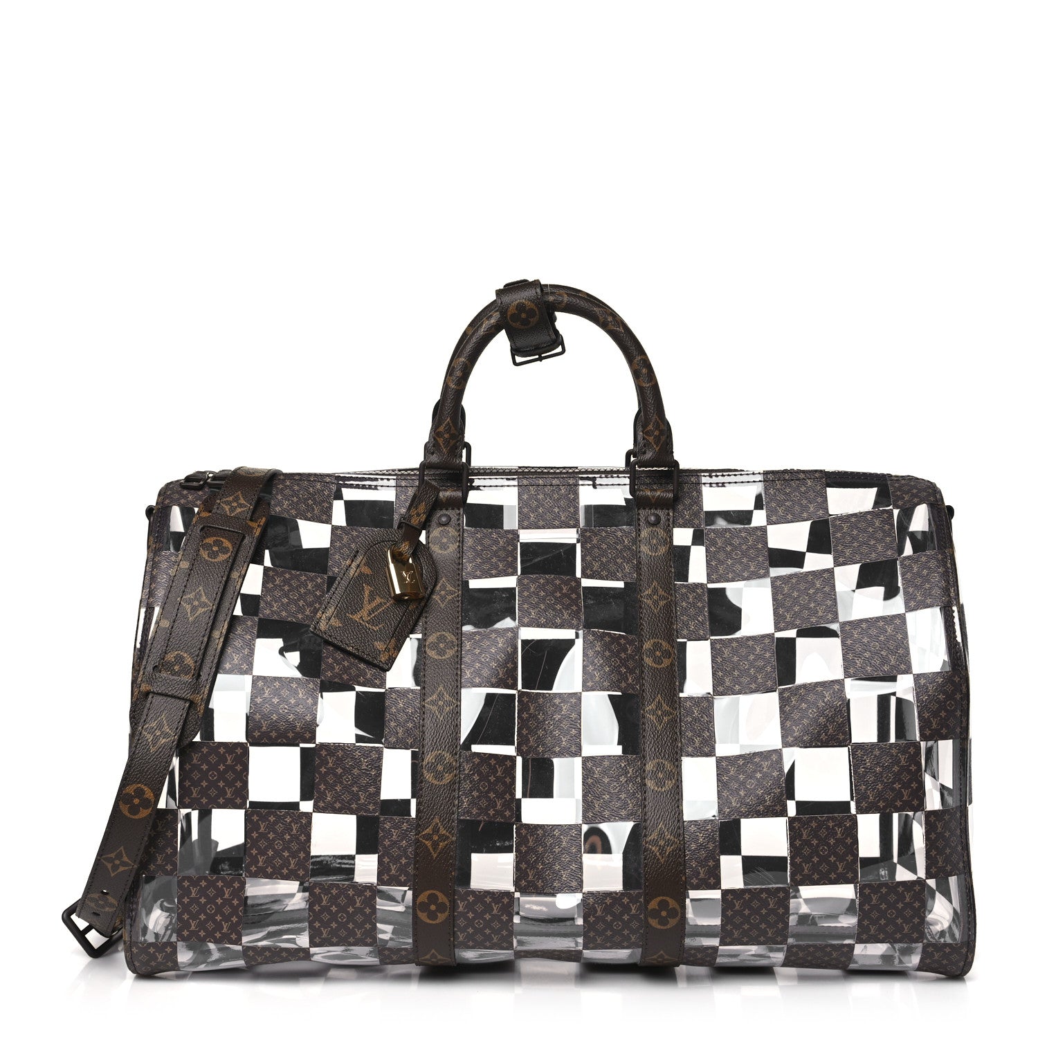 Louis Vuitton PVC Monogram Chess Keepall Bandouliere 50 1 of 7