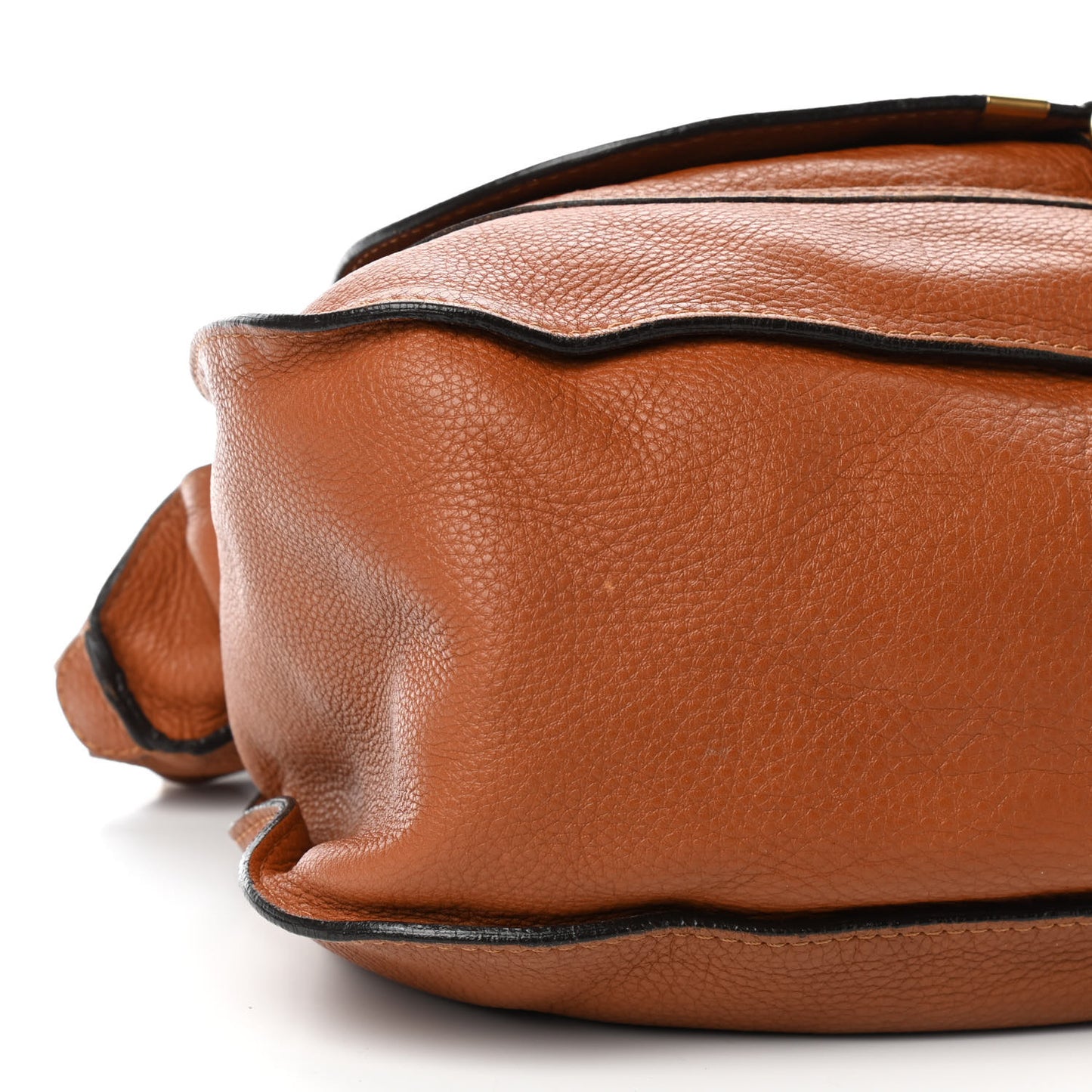 Calfskin Large Marcie Satchel Tan